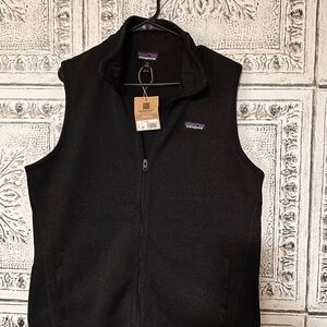 Patagonia Black Zip-Up Fleece Vest NWT size XL women’s